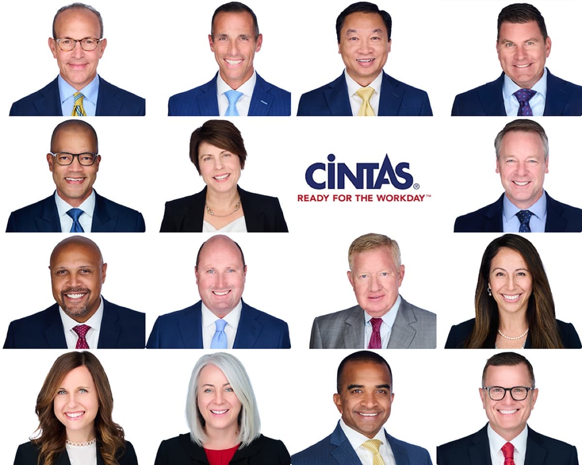 Cintas executives corporate headshots