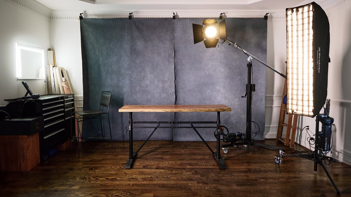 Professional photography studio space